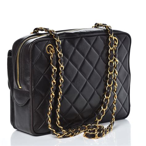 chanel black quilted bad|Handbags & Bags .